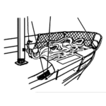 Tiptolest Relingnetz weiß(30m)