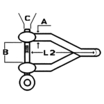 Schäkel gedreht lang 8mm(10st) – Bild 2