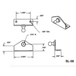 Attwood L-Befestigung klein rostfrei