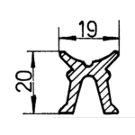 X-Schiene 19x19mm 90cm 745