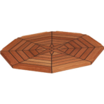 Teak-Tischplatte Ø 55cm