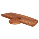 Teak-Tischplatte 61x94cm faltbar – Bild 2