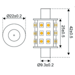 S-LED 30xSMD-Soffitte 10-30V 1,8W ww 2900K 180lm A+ (in DE nicht lieferbar) – Bild 2