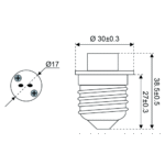Adapter E27 nach G4/GU5.3/GY6.25 – Bild 3