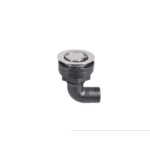 Deckabfluss Edelstahl/Acetal 90°