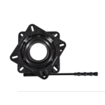 Drehplatte Steuerstühle mit Arretierung schwarz lackiert