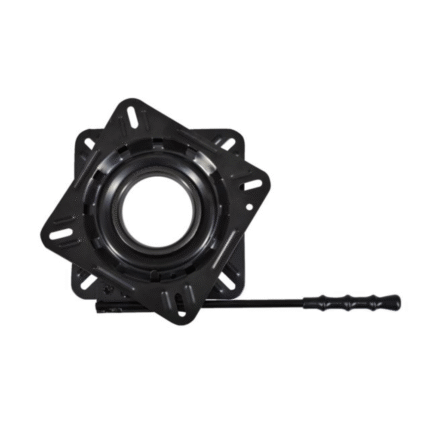 Drehplatte Steuerstühle mit Arretierung schwarz lackiert