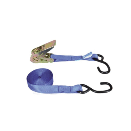 Spanngurt mit Ratsche und S-Haken 25mm 5m