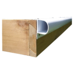 Steg-Profilleiste P-Profile 2.4m weiß