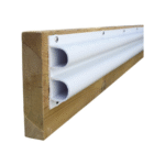 Steg-Profilleiste Doppel-D-Profile 2.4m weiß