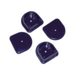 Steg-Profilleiste Doppel-D-Profile Endkappe dunkelblau (2 Paar)