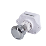 Druckknopf rund Messing-verchromt