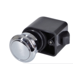 Druckknopf rund Kunststoff-verchromt selbstschließend