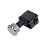 Druckknopf rund Edelstahl selbstschließend