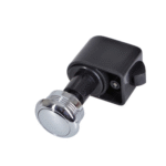 Druckknopf rund Messing-verchromt selbstschließend