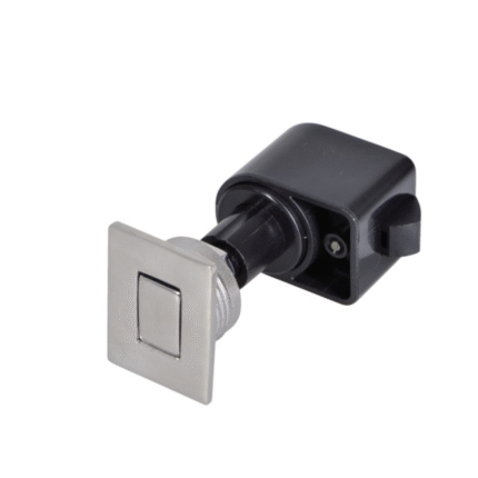 Druckknopf rechtecking Edelstahl selbstschließend