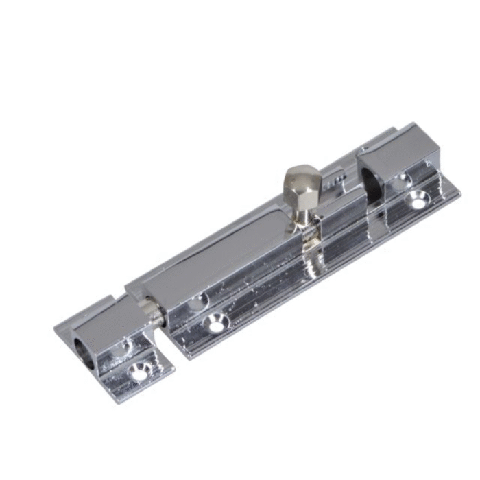 Grendelriegel Messing-verchromt 76mm – Bild 1