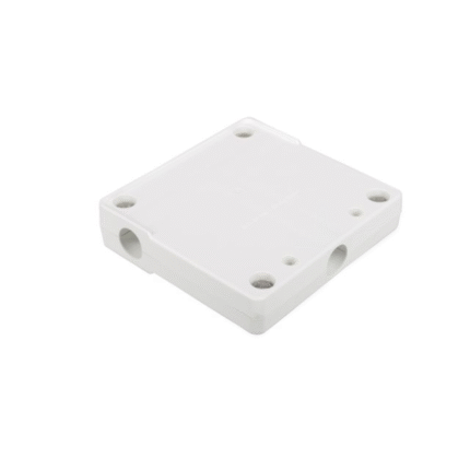 Außenborder-Halterung für Reling 25nn weiß