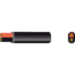 PVC Montagekabel flach 2x0.75mm² rot/schwarz(30m)