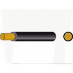 Batterie-Kabel PVC-Isoliert 50mm² schwarz (RL=10m)