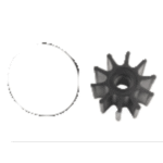Nitrile Inboard Impeller Spline-Drive mit Kappe