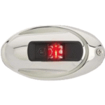 Attwood Backbordlicht LED Lightarmor vertikal-oval Edelstahl