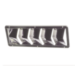 Lüfterrost Edelstahl 326x114mm