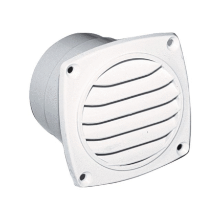 Lüftungsrost 92x92mm schwarz mit Schlauchanschluss 75mm