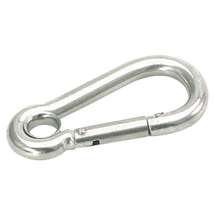 Karabinerhaken mit Auge 60mm(10st) – Bild 1
