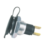 Steckdose mit Deckel 2polig