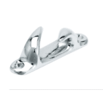 Bugklampe Messing verchromt 80mm L/R(2st)