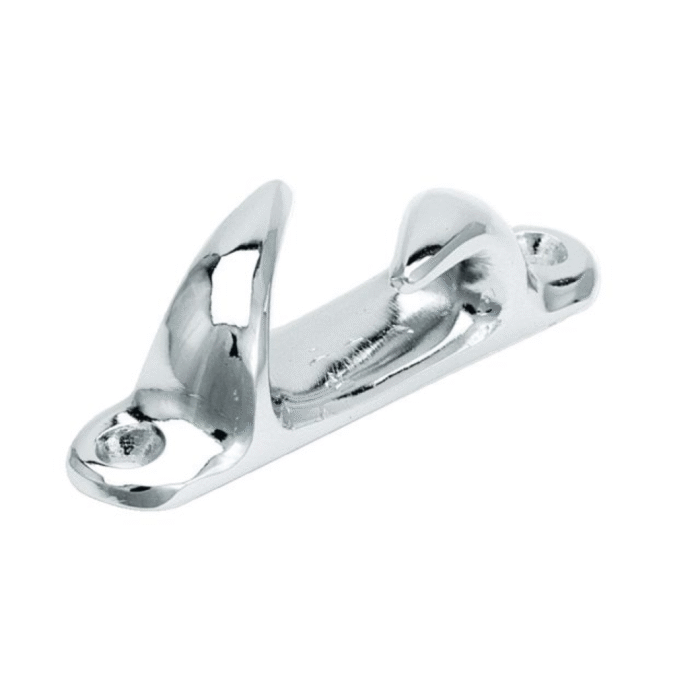 Bugklampe Messing verchromt 80mm L/R(2st) – Bild 1