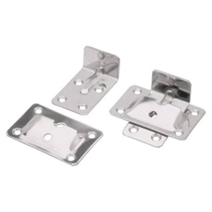 Tafelscharnierhalter Edelstahl (Set)
