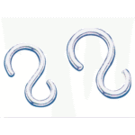 S-Haken rostfrei 8mm(10st)