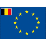 Flagge SB Europarat/B 30x45cm