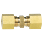 gerade Verschraubung Messing 8mm RVS x 8mm RVS