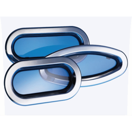 Lewmar Edelstahl Seitenfestfenster Gr1RE Trim weiß