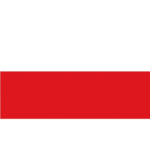 Flagge SB Polen 30x45cm