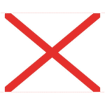 Flagge SB Signal V 30x36cm