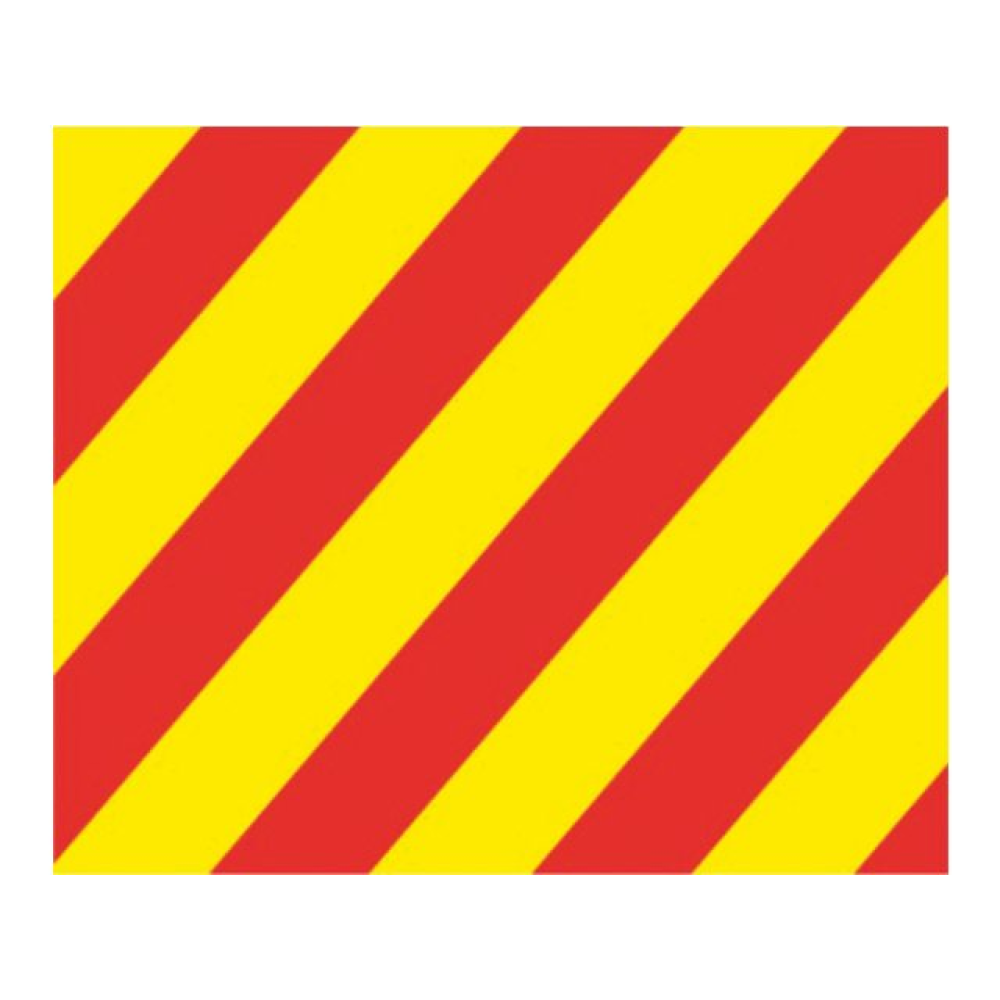 lhtc7721_d710-post64007 Flagge SB Signal Y 30x36cm – Bild 1