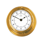 Uhr 84x110mm Messing