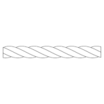 Liros Lirolen, PP-Multifil 3-schäftig gedreht 18mm weiß(100m)