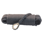 Ankerleine PP 3-fach geschlagen mit Niro-Kausche navy 12mm 30m