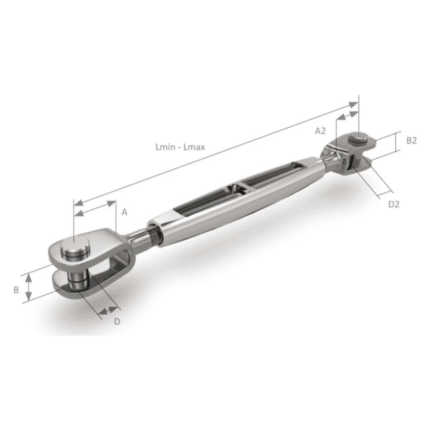OS Wantenspanner Gab/Gab 7/16 6mm