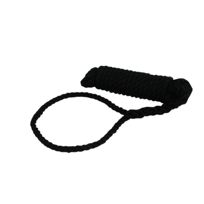 Festmacher PP 3-fach geschlagen mit Augspleiß+Takling schwarz 14mm 14m – Bild 1