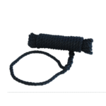 Festmacher PES 3-fach geschlagen mit Augspleiß+Takling schwarz 16mm 15m