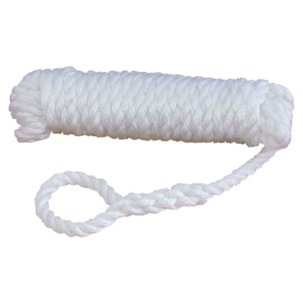 Fenderleine PP 3-fach geschlagen mit Augspleiß weiß 10mm 2.5m (2ST)(2st)