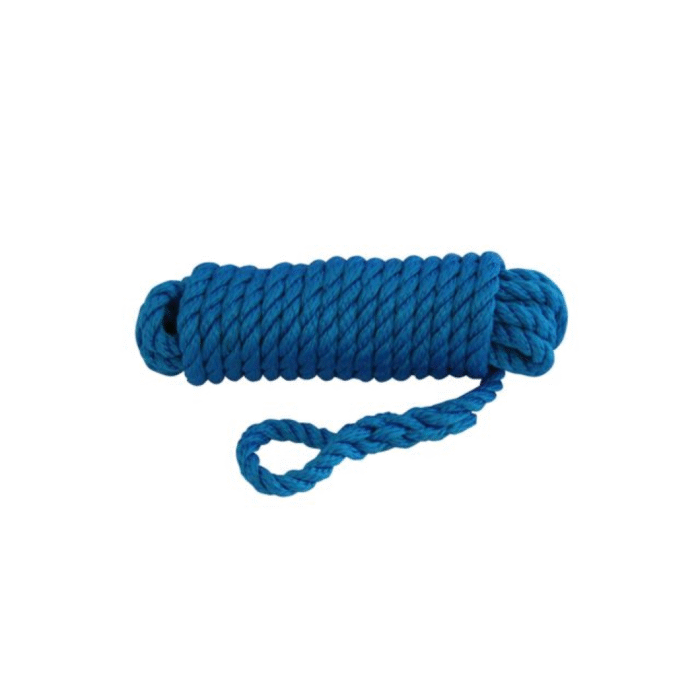 Fenderleine PP 3-fach geschlagen mit Augspleiß blau 8mm 2.5m (2ST)(2st) – Bild 1