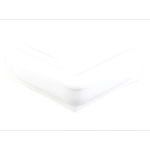 Stegfender Winkel 25+25x7x10cm weiß