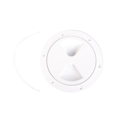 Inspektionsdeckel 152mm weiß